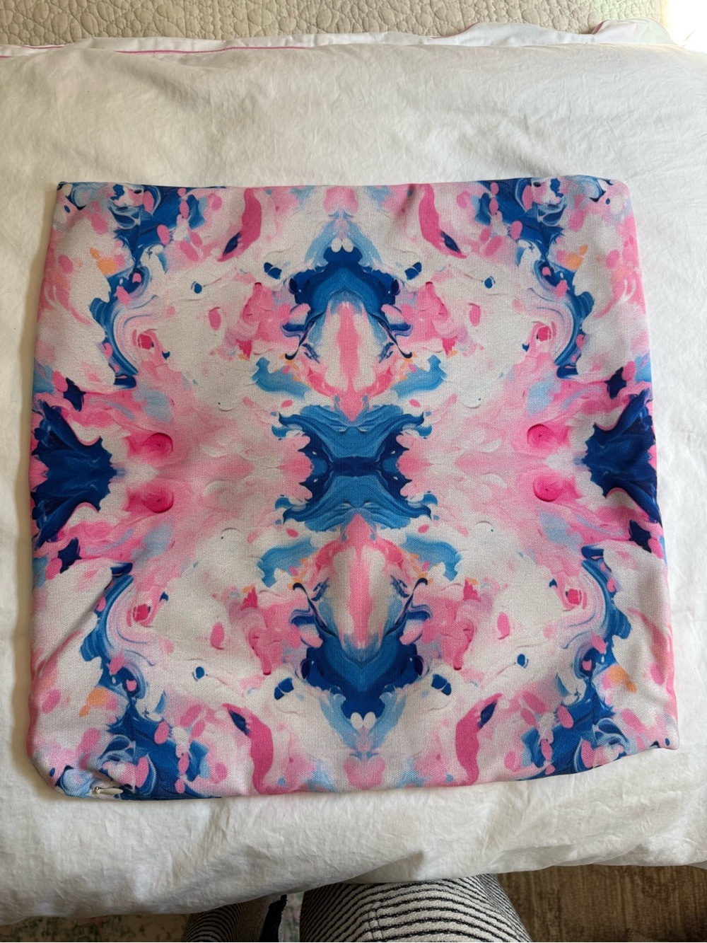 Vibrant Pink & Blue Pillow Covers
